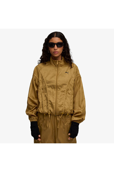 Puma Dare to Oversized Woven Women's Yellow Jacket