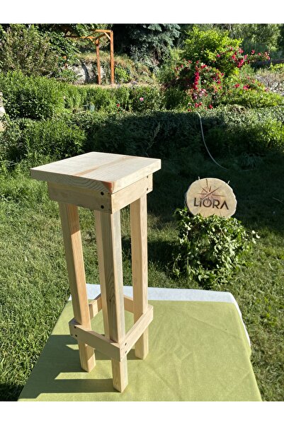 Lioracommerce Ahşap Çiçeklik, Saksı ve Vazo Sehpası - El Yapımı Masif Ahşap