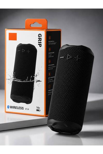 kawigo KWIP 2*5W 10W Taşınabilir Suya Dayanıklı Siyah Bluetooth Hoparlör Kabl...