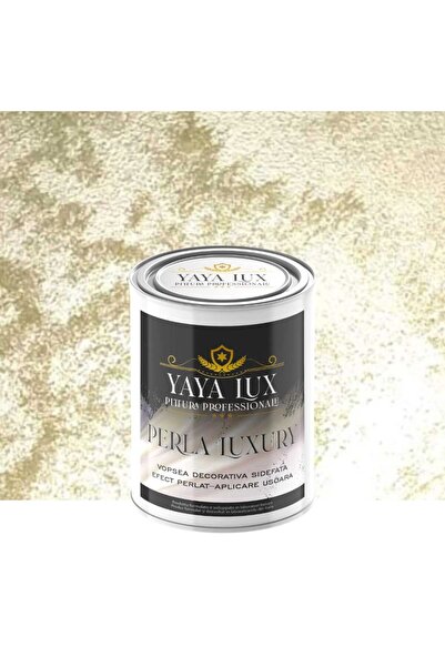 YaYa Color Vopsea decorativa de Lux, Perla Luxury cu Fulgi Perlati, Verde Fis...