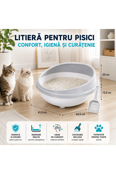verk group Litieră deschisă, mare, solidă, cu lopățică și margine înaltă
