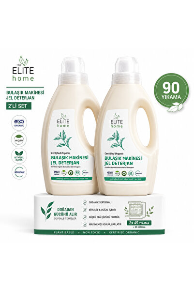 The Elite Home Organik ve Vegan Sertifikalı Bulaşık Makinesi Jel Deterjanı 82...