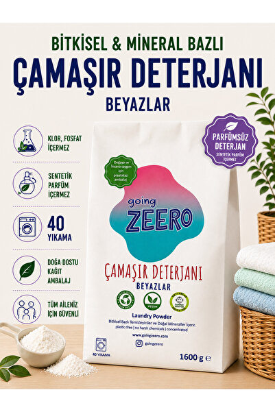 Going Zeero Doğal Konsantre Çamaşır Deterjanı 40 Yıkama Doğal Deterjan