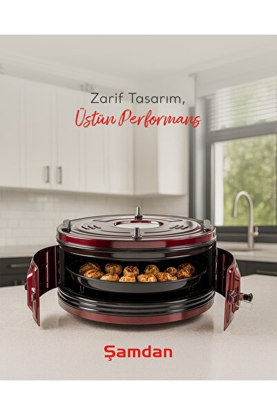 Şamdan J392 1007 Termostatlı Büyük Boy Fırın.