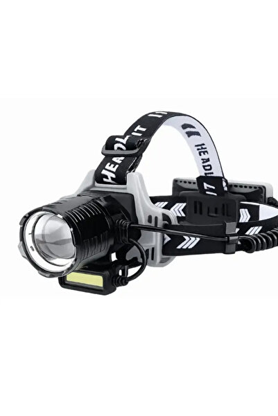 XL Lanterna de cap profesionala 30w cu led laser super luminoasa senzor de mi...