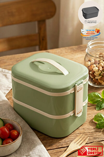 GUGGA Tier - 2 Katlı Sızdırmaz Kapaklı Lunchbox 1000 ml