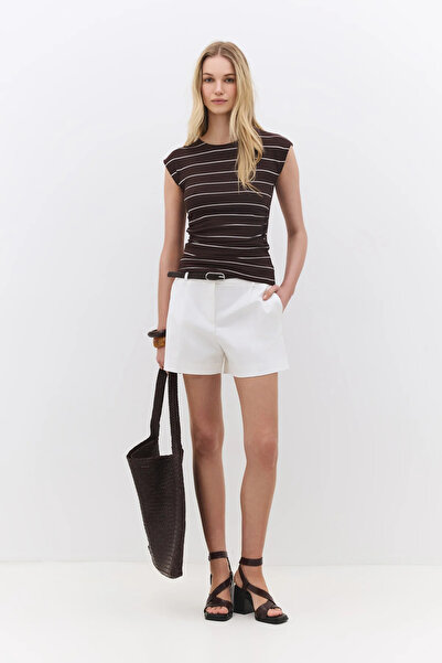 No Matter What Striped Basic T-shirt