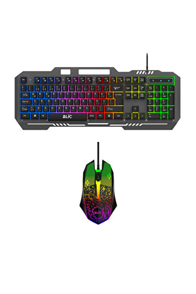 Al-NET Teknoloji Al-NET Mekanik 105 Tuşlu | RGB LED Işıklı, Kablolu Oyun Klav...