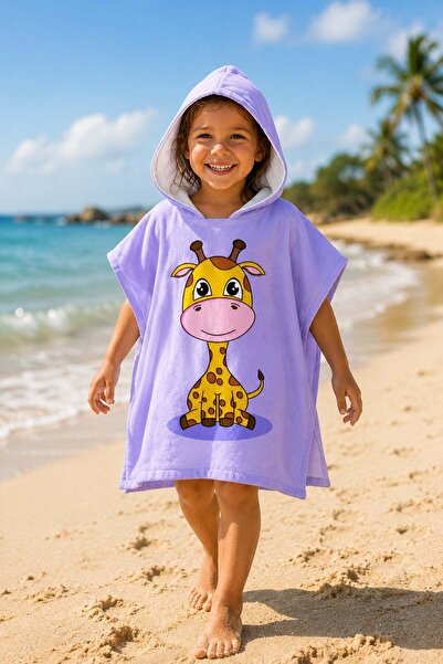 Evdek Πετσέτα παραλίας Giraffe Kids Poncho