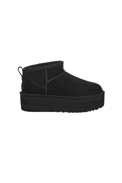 UGG Dámske / dievčenské čižmy 1135092 W CLASSIC ULTRA MINI PLATFORM BLACK (ČI...
