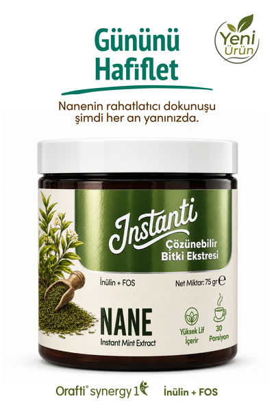 anti Instanti Nane Çözünebilir Bitki Ekstresi | İnülin + FOS | Yüksek Lif | 7...