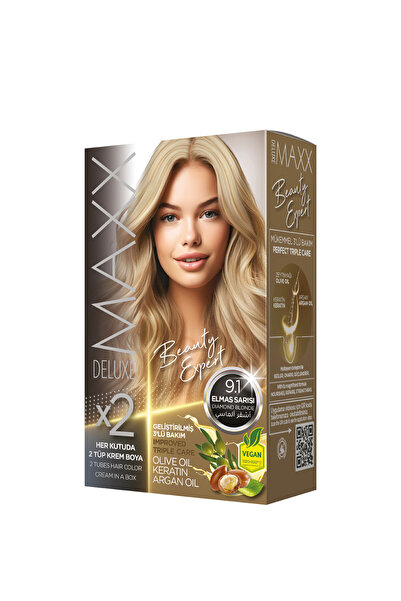 MAXX DELUXE Beauty Expert Set Saç Boyası 9.1 Elmas Sarısı