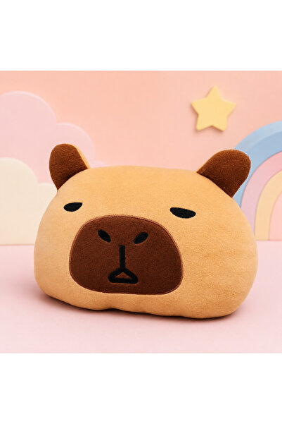 MİNGODAN Sevimli Ayıcık Peluş Yastık 33 cm Yumuşak Peluş Oyuncak Sarılmalık U...