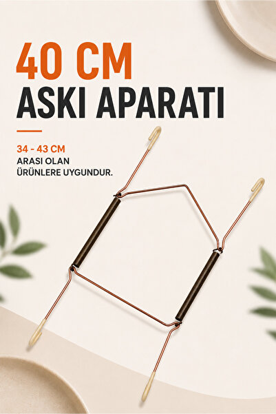 Ref-San REFSAN Tabak Askı Aparatı 5li Set - 40 cm