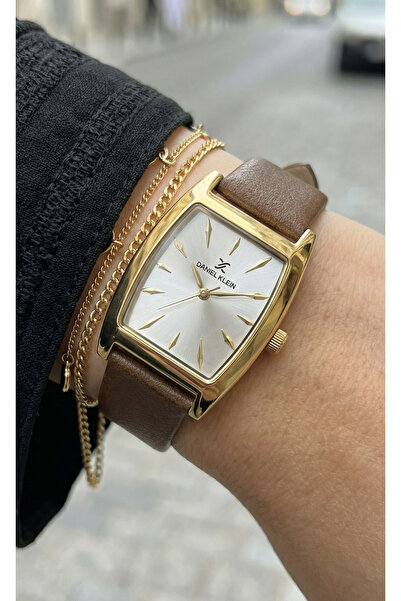 Daniel Klein Premium Brown Leather Watch for Women DK.1.14120-3