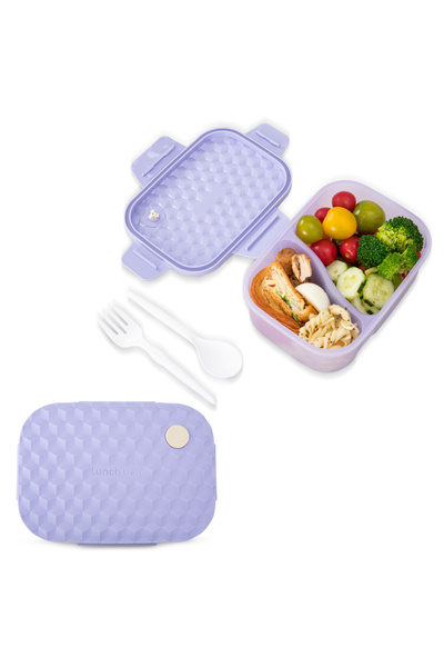 Hydrobrew Smart Serve Bento Lunch Box 1100ml - Lavender Diamond