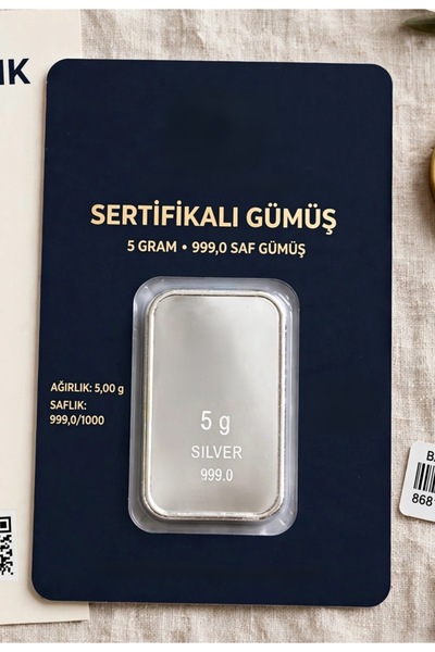 Lora Kuyumculuk 5 Grn Külçe Gümüş