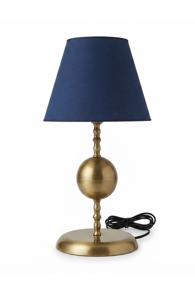 asellus Modern Vintage Metal Globe Detailed Lampshade - Decorative Table Lamp...