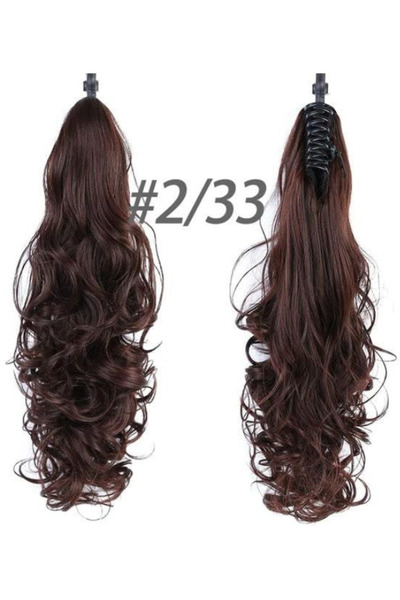 Estelle Synthetic Long Straight Claw Ponytail Wigs Clip In AH Tail Hair Ponytail