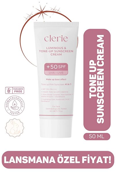 Clerie Cosmetics Anti-Blemish Tone Equalizing Pink Sunscreen Spf 50+ Pa++++ 5...