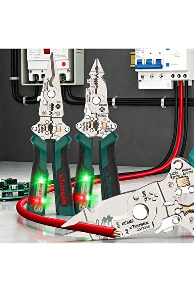 TUOSEN 2512230 Katlanır Kablo Soyucu Pense