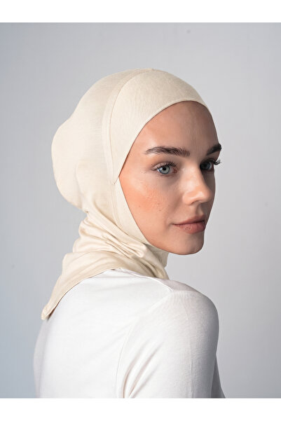 Ecardin Large Hijab Bonnet - Lycra Hijab with Practical Neck Collar Ready Spo...