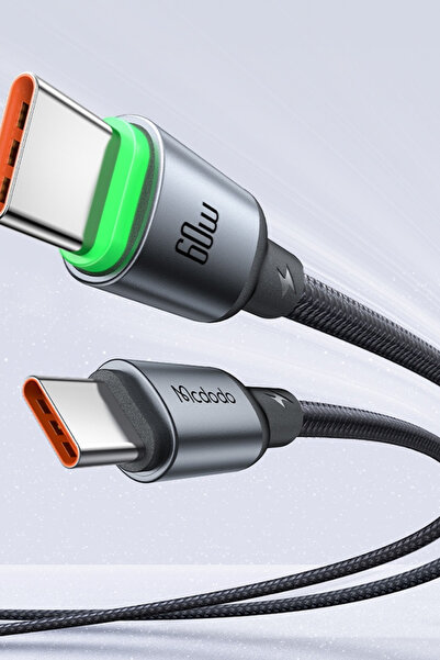 Mcdodo CA-6872 Type-c Type-c 60W PD Hızlı Şarj E-Marker Çipli Easy Series Örg...