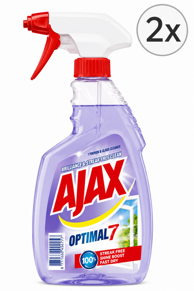 Ajax Set de curățat geamuri Optimal 2x500ml