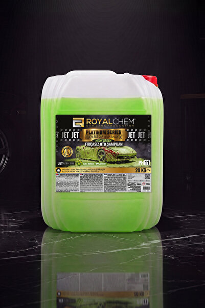 ROYALCHEM CAR CARE PRODUCTION PLATINIUM EKSTRA CİLALI OTO JET KÖPÜK NEON YEŞİ...