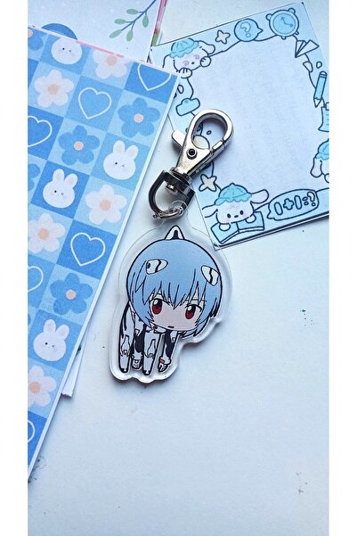 Atölye Moonlit Neon Genesis Evangelion Rei Ayanami Akrilik Anahtarlık