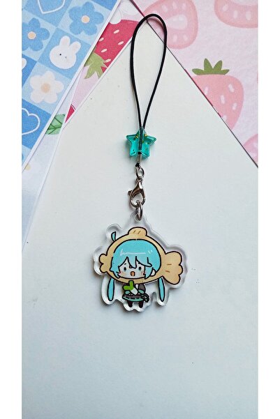 Atölye Moonlit Hatsune Miku Telefon Süsü Telefon Askısı Charm