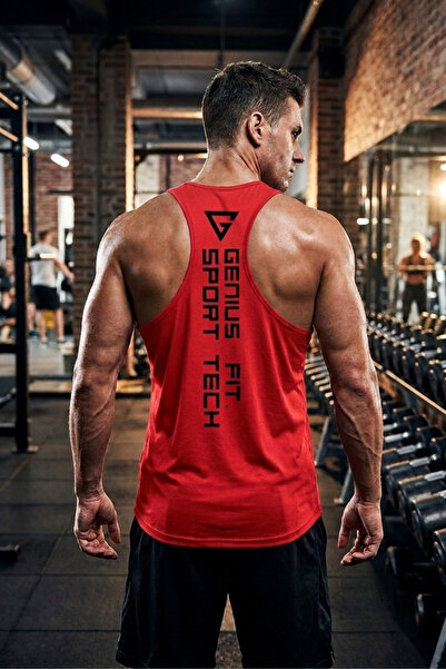 GENIUS STORE Tricou pentru bărbați Dry Fit Y-back Gym Fitness Sport Tank top ...