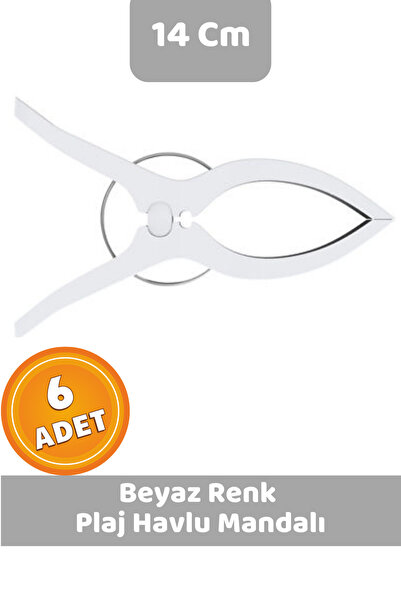 CANVELA 6 Adet XXL Büyük Boy Şezlong Plaj Havlu Mandalı Halı Asma Battaniye v...