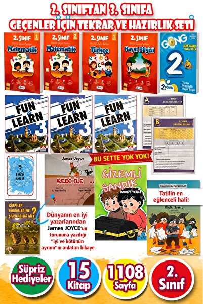 Harika Çocuk Yayınları 2. Sınıf 'tan 3. Sınıf 'a Geçenler için Tam Kapsamlı T...