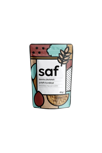 Saf Nutrition Damla Çikolatalı Kurabiye, 45 gr X 4