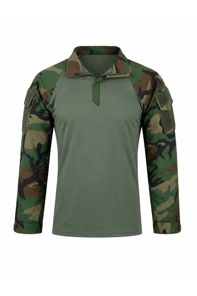 Flaş Askeri Malzeme WOODLAND COMBAT OPERASYON T-SHİRT