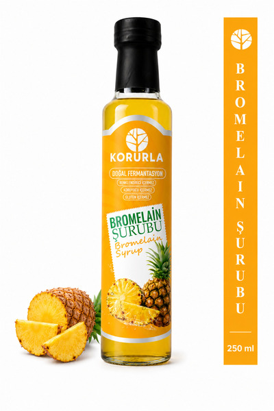 Korurla Bromelain Detox Şurubu 250 ml | Ananas İçeren Doğal Bitkisel Karışım