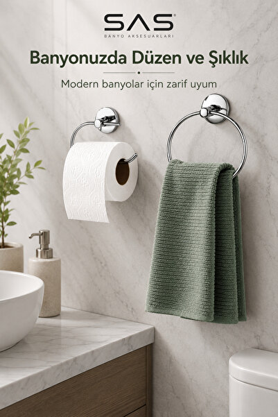 Sas Haus Yapışkanlı Tuvalet Kağıtlığı Wc Kağıtlık Tuvalet Kağıdı Askısı Krom ...