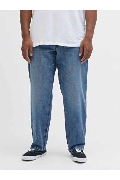 Jack & Jones Plus Μάικ Τζιν, ανδρικά μεγάλα μεγέθη, με χαμηλή μέση και κοπή C...