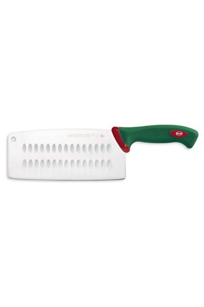 Sanelli Cuțit chinezesc 314622, lamă canelată în formă de măslină, 22 cm, pro...