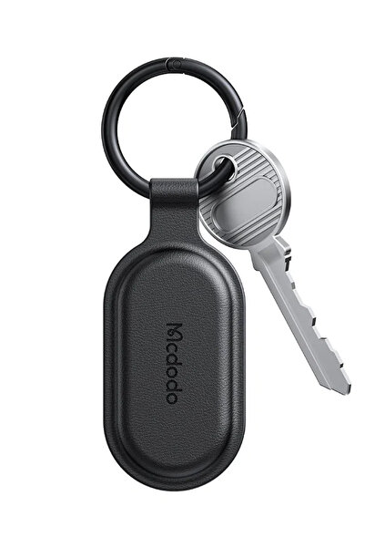 Mcdodo AT-3840 Napa Pro Find My Uyumlu Siyah Deri Halka Anahtarlık Takip Cihazı