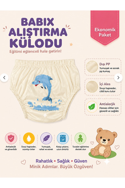 babixkids Washable Training Panties (There May Be Differences in Patterns)
