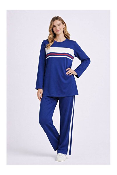 Köşedeki Dükkan Stripe Detailed Long Sleeve Premium Modal Set Women's Summer ...