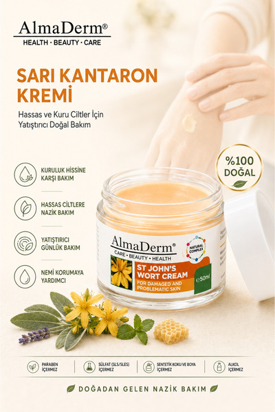 ALMADERM Sarı Kantaron Kremi – St. John’s Wort Cream