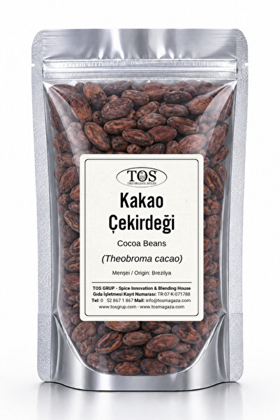 TOS The Organic Spices Kakao Çekirdeği 250 gr (1. Kalite) Theobroma cacao / C...