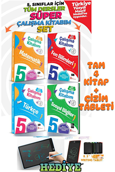 Ata Yayıncılık 5.Sınıf Tüm Dersler Süper Çalışma Kitabım Set