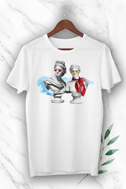 perseusshopping Унисекс тениска с щампа на митологична статуя