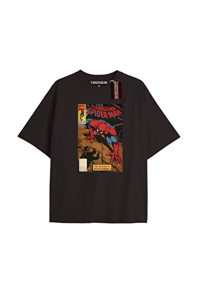 TIMESWASTINGIRL Tricou Spider-Man cu imprimeu de ziar Model No Way Home