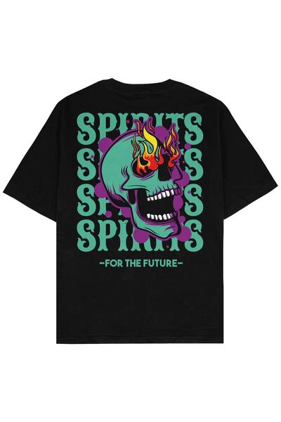 Adrift Μπλουζάκι Unisex For The Future Μαύρο Oversize