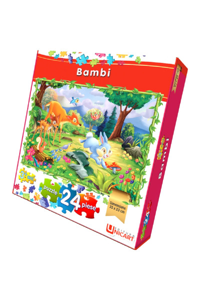 Editura Unicart Puzzle 24 piese - Bambi 33x23 cm